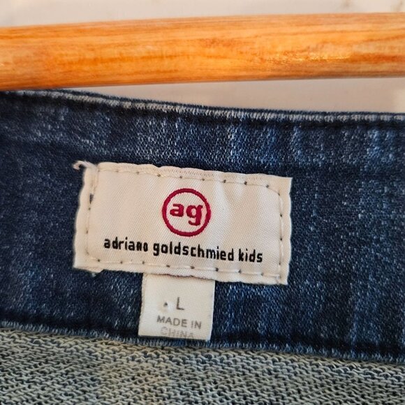 Adriano Goldschmied Girls Size Large Joslyn Denim Jumper Dress Blue - Picture 4 of 8